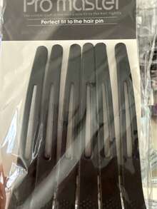 6pcs Large Seamless Hair Clips For Salon And Home Use, Styling Sectioning, No-Mark, Durable Plastic - Multicolor - View 6