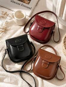 XD Bolso bandolera mini vintage para niños, bolso de hombro redondo pequeño y de moda, adecuado para niñas jóvenes. Bolso pequeño simple y elegante, bolso de hombro vintage de lujo, bolso bandolera de alta calidad. Adecuado para niños, estudiantes universitarios, principiantes y trabajadores de oficina, aplicable para oficina, universidad, trabajo, negocios, desplazamientos, actividades al aire libre, viajes y otras ocasiones - Multicolor - Ver 1