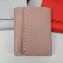 Pointer jumping Minimalist Short Women's Wallet, Student Multi-Function Card Holder Coin Purse, 70% Discount, Ultra-Thin Glossy Wallet - Multicolor - View 10