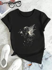Women T-Shirts - Black - View 2