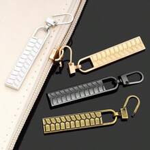 3/6/9pcs Simple Plaid Zipper Pulls - High Quality Zinc Alloy Zipper Sliders Replacement For Luggage, Jackets, Backpacks, Boots, Wallets And Coats - Easy To Install, No Tools Needed, Reusable Zipper Pulls Accessories - Multicolor - View 6