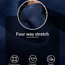 Plus Size Women's Fashion Bell Bottom Pocket Jeans Bootcut Jeans For Women - Azul - Ver 7
