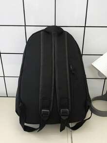 2026 New High-Value Student Backpack For Women, Minimalist Large Capacity Corduroy Middle School Backpack - Black - View 12