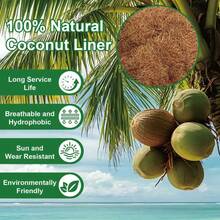 2pcs 24-Inch (Approx. 60.9cm) Coco Fiber Liner - Coco Liner For Window Boxes, Fence Planters | Coco Liner For Hanging Baskets, Planter Box Liners, 24-Inch (Approx. 60.9cm) Coconut Fiber Liner, Suitable For Planters. - A - View 3