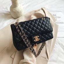 High-End Bag 2026 New Model,  Quilted Chain Bag, Popular Women's Bag, Elegant Designer Shoulder And Crossbody Bag - Màu tím - Xem 10