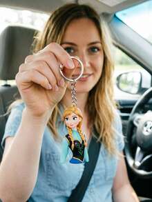 Disney Frozen Anna Acrylic Keychain, Flat 2D Character Charm For Bags & KeysAdd A Whimsical, Fandom-Inspired Touch To Your Everyday Carry With This Anna-Themed Acrylic Keychain, A Charming Accessory Inspired By Frozen. - Keychain - View 6