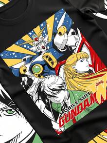 Camiseta Gundam, sudadera Gundam, camiseta de anime, Mobile Suit R1X 78, camiseta de robot, camiseta de arte Gundam, manga T1EE, camiseta japonesa, sudadera de anime. Camiseta unisex de 220 g, 100% algodón. Peso ideal para todas las estaciones, adecuada tanto para hombres como para mujeres. Tejido de alta calidad y duradero, suave al tacto y de larga duración. Top transpirable, adecuado para la ropa de otoño de las mujeres, ropa de vacaciones, Día de la Madre, celebraciones del Día de la Independencia y como regalo. - Negro - Ver 1