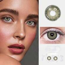 Green Little Devil Eye Contact - Moisturizes And Daily Wear, Enhances Your Appearance On Holidays And Birthdays, Cheap, Valentine's Day, Cheap Goods, Travel, Travel Essentials, Room Decoration, Valentine's Day Gifts, Cheap Things, Rooms, Vacation Essentials, Women's Gifts, Bedrooms, Valentine's Day Supplies, 99 Cents - Green - View 2