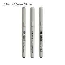 2/3/4支細線繪圖墨水筆套組 - 描筆，筆尖尺寸 0.2/0.3/0.4/0.5mm，適用於細緻素描、相簿、日記、輪廓線、流暢花卉與手繪藝術作品，返校季 - 多色 - 查看 11