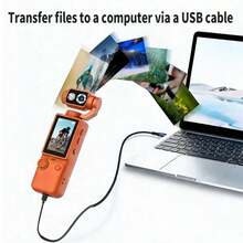 Action Camera With 180° Rotating Lens, Supports Auto Focus. Portable Design Suitable For Outdoor Vlog, Lightweight And Flexible Body, Super Convenient For Recording Life. - Multicolor - View 8