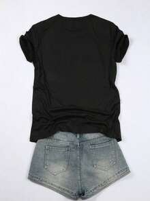 Women T-Shirts - Black - View 2
