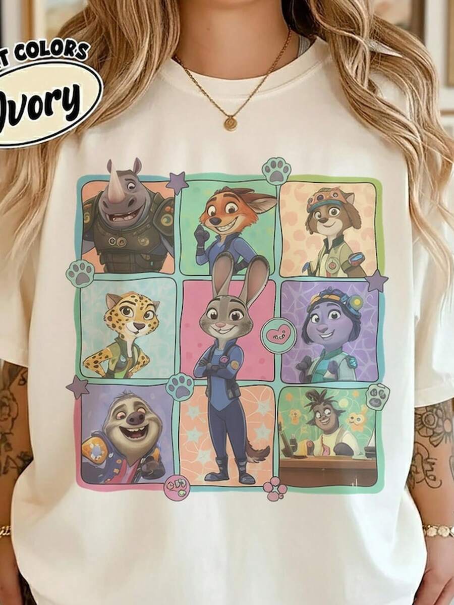 Z1ootopia 2 T1EE, Z1ootopia Characters S1Hirt, Z1ootopia S1Hirt, Z1ootopia F1111RIENDS S1Hirt, Nick Wilde Judy Hopps Couple S1Hirt.