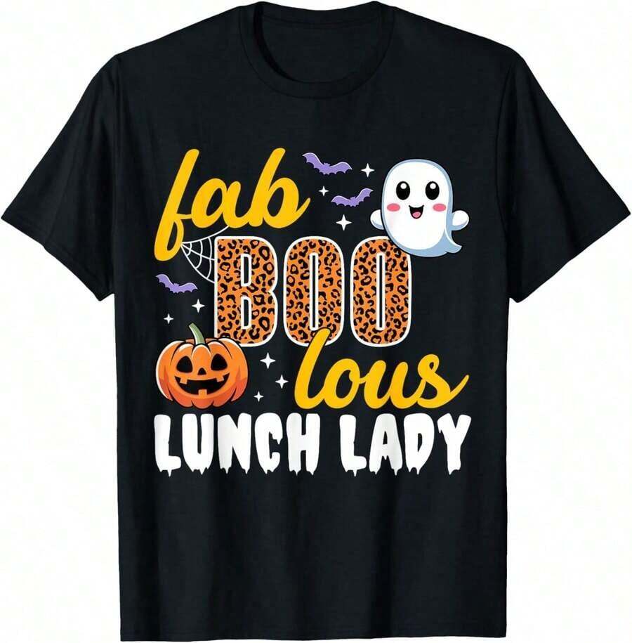 GiftGiftLunch Camiseta de Trabajadora de Cafetería con Moño Desordenado SoftSoft - Negro 13 - Ver 1