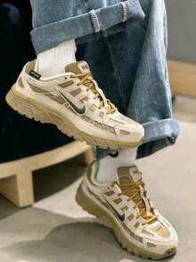 Nike P-6000 CORDURA 舒适耐穿休闲跑步鞋，卡其色，男款 - 棕色 - 查看 3