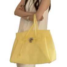 Bag 2026 Summer New Arrival: Tote – Stylish, Transparent Handbag With Large Capacity - 黃色 - 查看 4