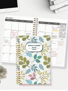 BUBU 2026-2027 Cartoon Academic Planner, 2-Year Spiral Bound Monthly Organizer, Suitable For Students, Teachers And Daily Use, Back To School Office Supplies Essential - Green - View 3