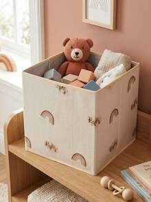 Jute Fabric Bathroom Organizer Basket Decorative Multipurpose Organizer Box - Flat Basket - View 2