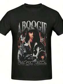 A Boogie Wit Da Hoodie Graphic T-Shirt, Cotton, Casual, Goes With Everything, Printed And Shipped From The USA, Sizes S-3XL (1) - 白色 - 查看 6