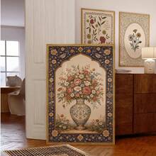 1pc Frameless Persian Floral Vase Wall Art  Print Vintage Botanical Elegant Flower Poster Aesthetic Apartment Living Room Bedroom Back To School Funky Posters Dorm Essentials - Persian Flowers - View 4