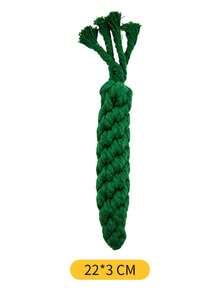 1 món đồ chơi gặm hình củ cà rốt cho thú cưng, đồ chơi bằng dây cotton, đồ chơi hình củ cà rốt dệt bền chắc, thích hợp cho việc chăm sóc răng miệng của chó và mèo. - Nhiều màu - Xem 15