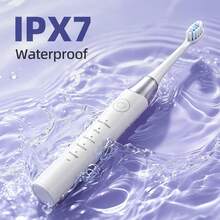 Hailicare 成人电动牙刷，5种模式，IPX7级防水，Type-C充电，续航长达60天，带定时器，便携易用，适合旅行/居家使用 - 查看 6
