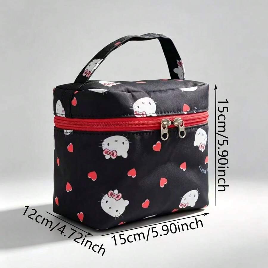 Healing Cute Cat Mini Storage Bag, Portable Cosmetic Bag, Student Cute Pouch, Multi-Function Storage Bag - View 1