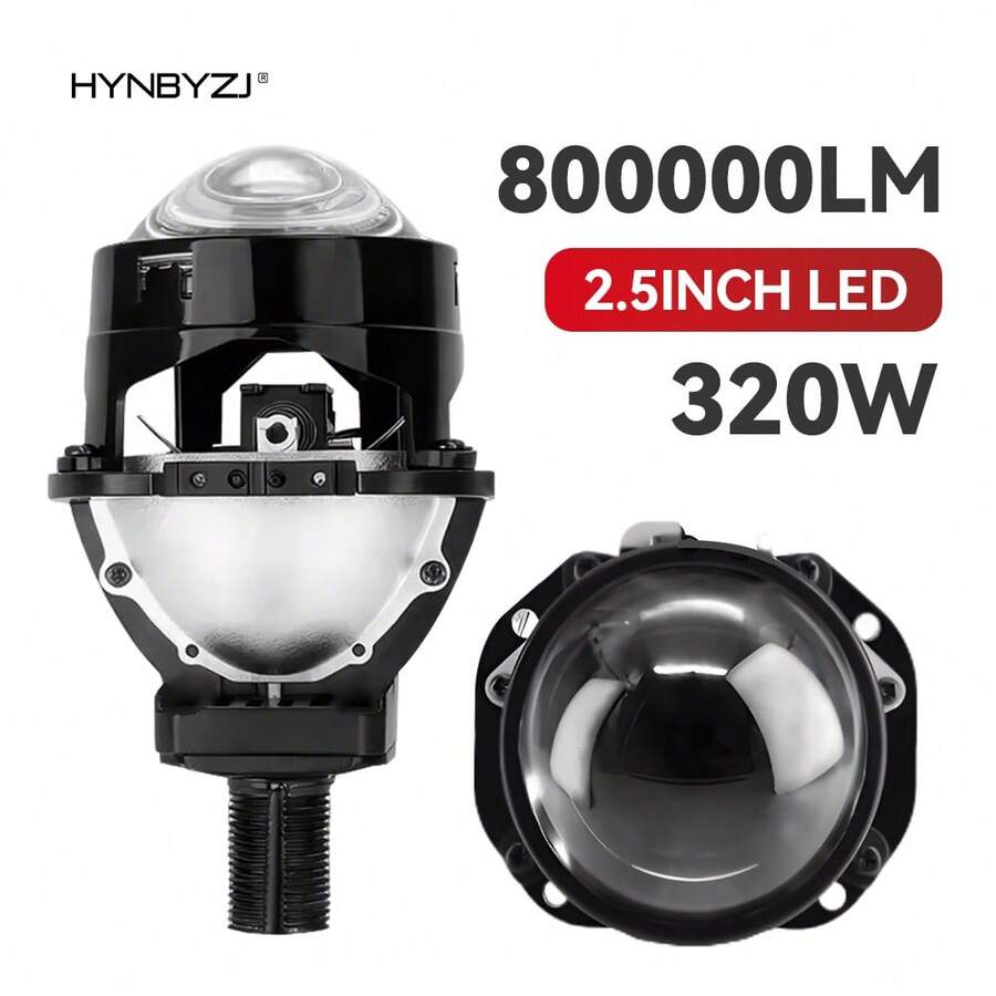 HYNBYZJ Bộ 2 đèn LED vòng tròn 2.5 inch H4 H7 9005 9006 cho đèn pha ô tô Hella 3R Angel Eyes, đèn LED chiếu xa và chiếu gần. - A - Xem 1