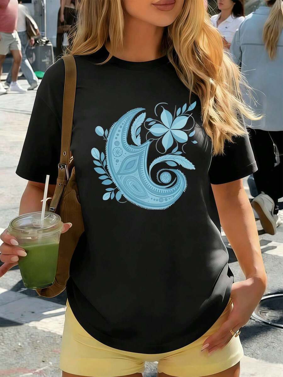 Women T-Shirts - Black - View 1