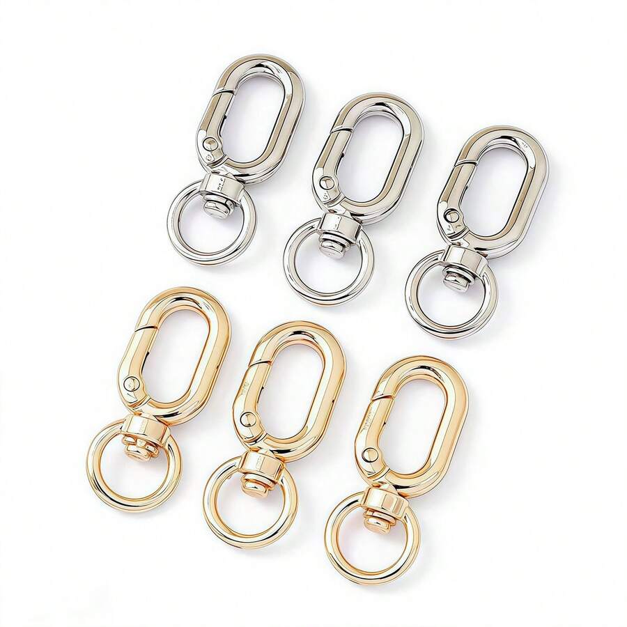 5 chiếc kẹp móc khóa kim loại, giá đỡ chìa khóa, móc tìm chìa khóa xe hơi, kẹp chìa khóa cho nam và nữ - Nhiều màu - Xem 1