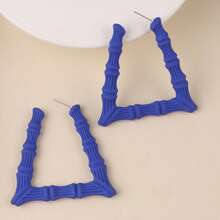 Transparent Resin Exaggerated Geometric Earrings For Women,  Statement Ear Jewelry - A6011 - 查看 9