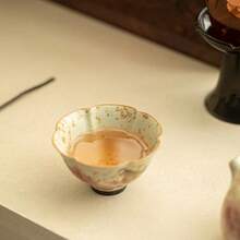 100毫升青花瓷花鸟高脚大师杯，陶瓷功夫茶杯，釉下彩口家用水杯 - 彩色 - 查看 7