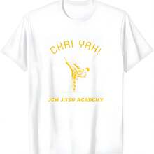 Chai Yah Judíos Jitsu Academia Judíos divertidos Artes marciales Karate camiseta - Blanco - Ver 1