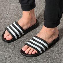 Sandal đế cao adidas Adilette Aqua, thiết kế liền khối, kiểu dáng thường ngày, unisex, màu đen. - Đen và trắng - Xem 2