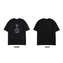 DARC Wolf Head Fitness American Style T-Shirt, Pure Cotton, Round Neck, Printed Short Sleeve - DSDT050 - View 12