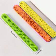 1/3/6 Peças Brinquedos Fidget de Silicone para Polegar para Alívio do Estresse. Estes Brinquedos Sensoriais Baseados em Textura Ajudam a Acalmar as Emoções e Aliviar a Ansiedade. Compactos, Silenciosos, Portáteis e Discretos, Eles Auxiliam na Concentração e São Brinquedos Ideais para Alívio do Estresse para Adolescentes - Multicolorido - Visão 10