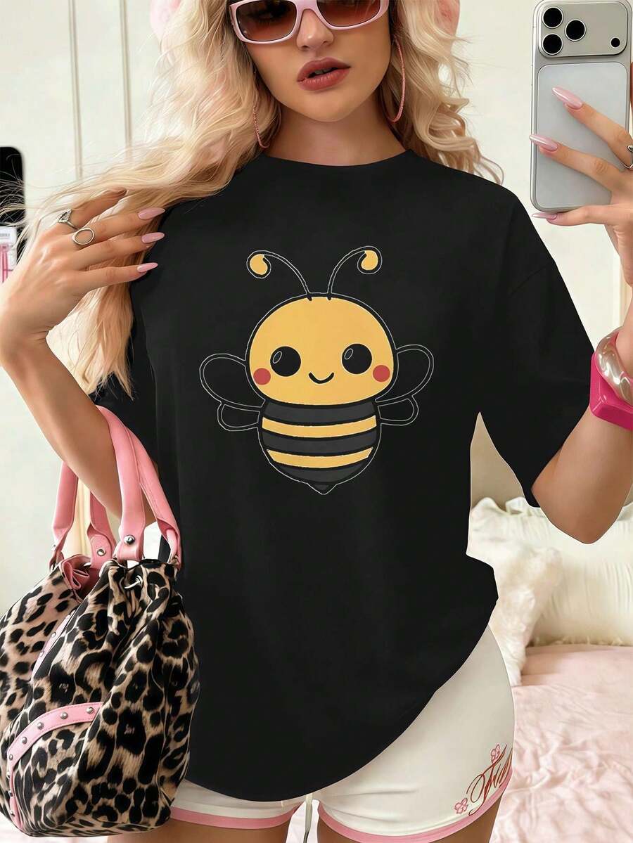 Women T-Shirts - Black - View 1