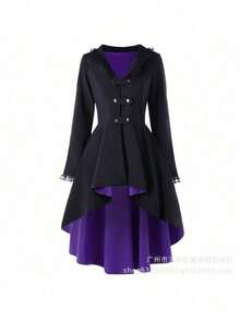 Cosplay Clothing - Black With Purple Background - View 1