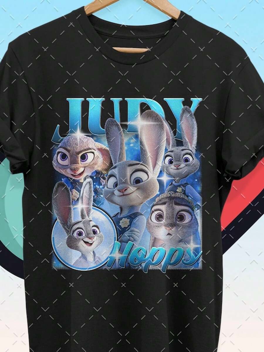 Judy Hopps T1EE, Z1ootopia 2 Graphic Sweahirt, Land Family TR1ip 2025 Merch ID.