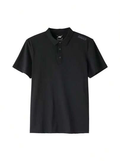 Skechers 男士Polo衫，男士针织短袖Polo衫，简约休闲日常户外旅行Polo衫，P226M203-03K8