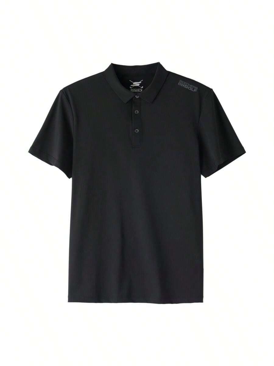 Skechers 男士POLO衫 男士針織短袖POLO衫簡約日常休閒戶外旅行穿搭POLO短袖 P226M203-03K8 - P226M203-03K8 - 查看 1
