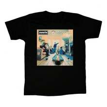 Camisetas Estampadas DTG Full HD Oasis Definitely Maybe Disco - Negro - Ver 1