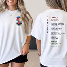 Ciudades de la Copa Mundial 2026 - Colores Confortables ®   Camisa - Negro (Solo disponible en blanco y negro) - Ver 8