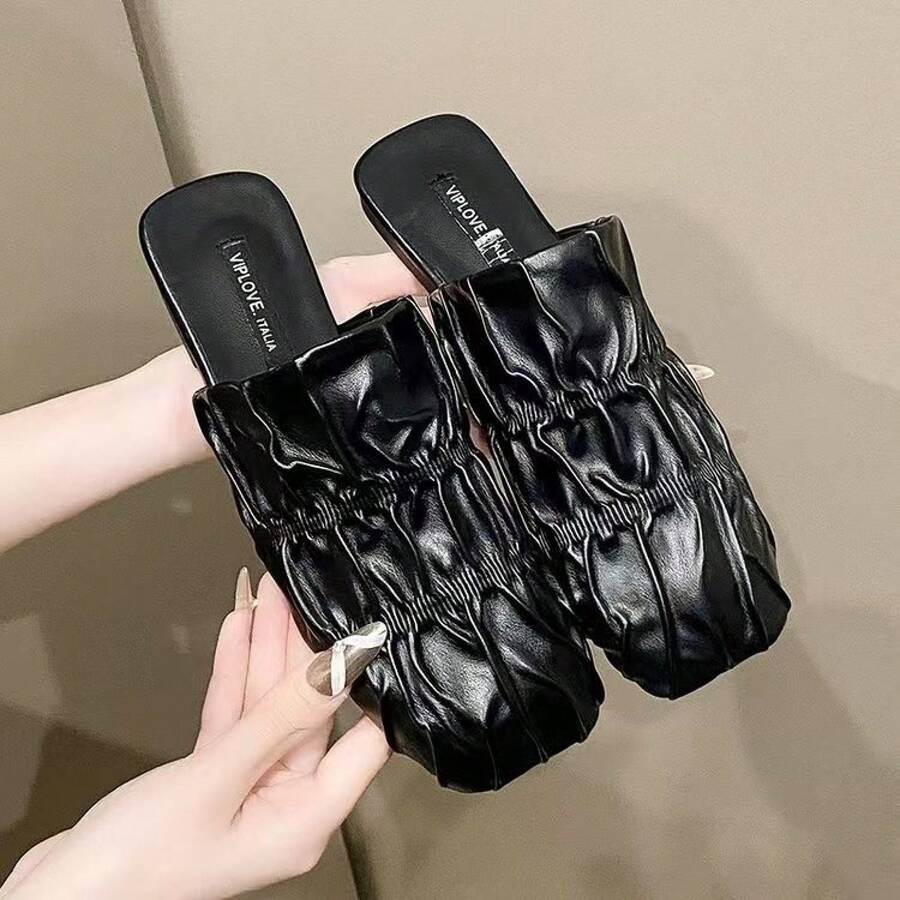 Women Slides - Black - View 1