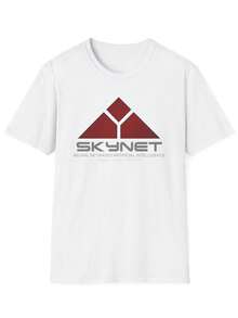 Skynet UniS1ex Softstyle T-Shirt, 220 Gsm, Pure UniS1ex Cotton, Ideal Weight For All Seasons, Suitable For Both Men And Women. Durable, High-Quality Fabric, Soft To The Touch And Long-Lasting. Breathable Garment. Suitable For Women's Spring And Summer, Holidays, Mother's Day, And Independence Day. - 白色 - 查看 1