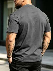 Herren T-Shirt in Große Größen, Sommer Herren Lässig Rundhals Tanktop in Große Größen, Mehrzweck, Slim Fit, Frisch und Energetisch Sport - Grau - Übersicht 6