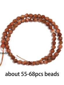 1 String Naturalism Natural Faceted Stone Beads Tricolor Tiger Suitable For Diy Bracelet Necklace Earring Making Jewelry Accessories 6 8 10mm - Multicolor - View 44