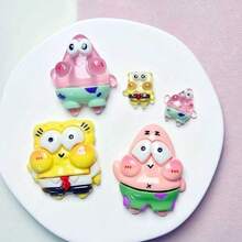 SpongeBob SquarePants 20个/5个盲盒：可爱卡通收藏品。每个盒子包含一个水杯、一个手机壳、一个发夹、一个冰箱贴、高品质树脂DIY配件和其他精彩小物。 - 彩色 - 查看 11