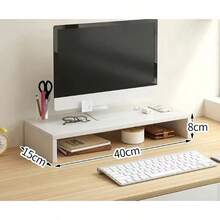Desktop Computer Taller Stand Office Desktop Shelf Monitor Screen Storage Base Notes - B - Xem 4