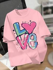Camiseta Casual de Verano para Mujer, de Manga Corta, a la Moda y de Talla Grande - Blanco - Ver 11