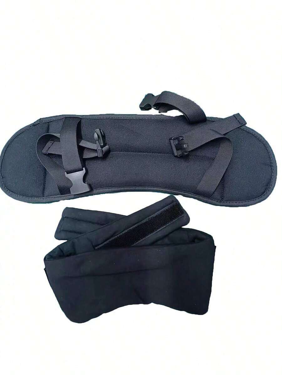 1/2pcs Travel Neck Pillow, Airplane Neck Pillow, Microbeads Neck Pillow, Adjustable & Comfortable Travel Pillow With Eye, Ergonomic Design Airplane/Car/Train - 眼罩+頭枕 1套 - 查看 1
